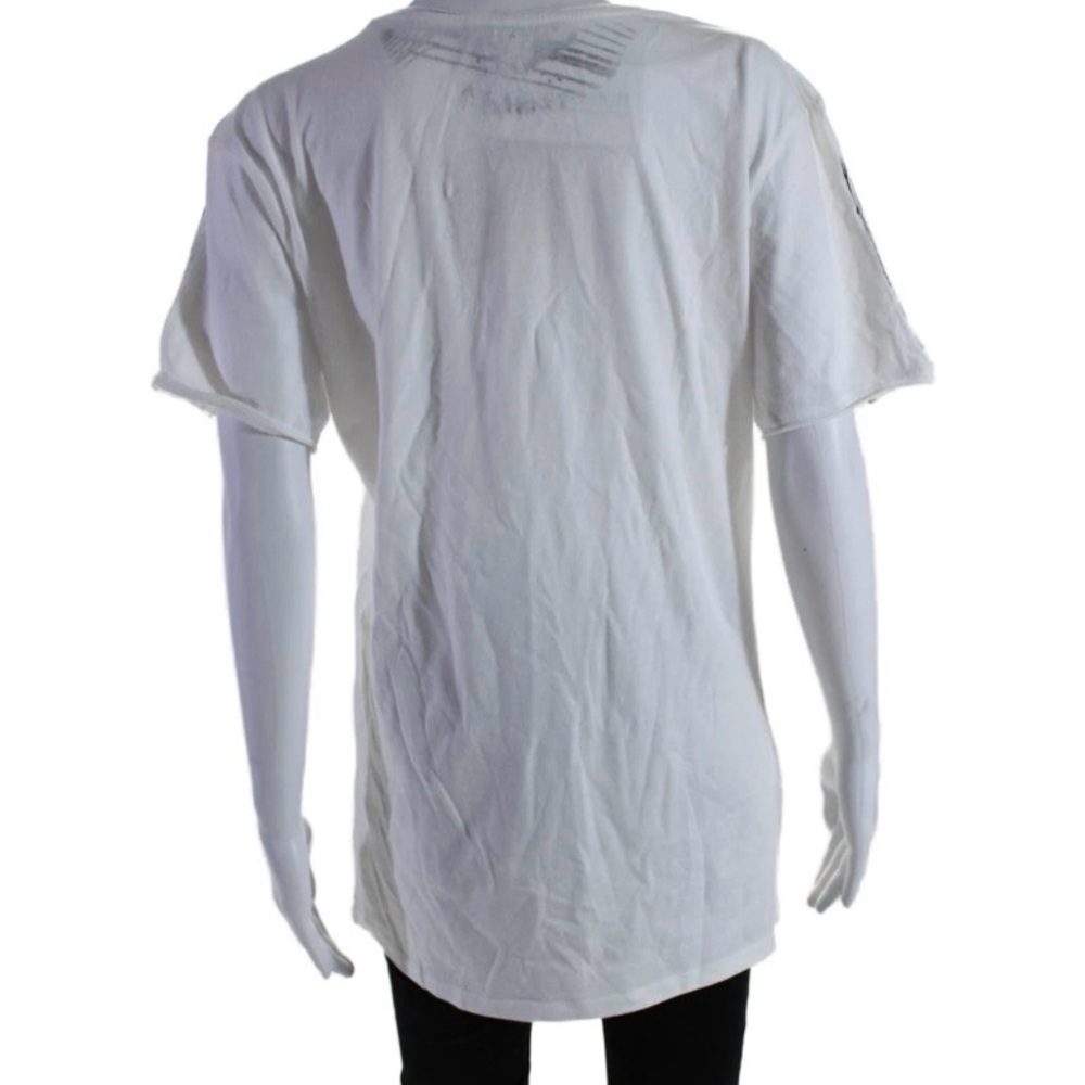 Edeline Lee Raw Graffiti Screen-Printed Organic Cotton T-Shirt Size Medium - Picture 6 of 6